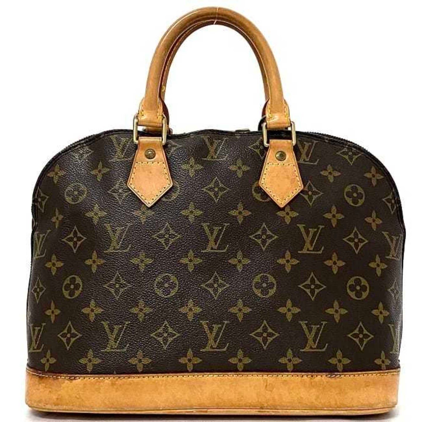 LOUIS VUITTON Handbag Alma PM Brown Beige Gold Monogram M51130 Canvas Nume VI0927