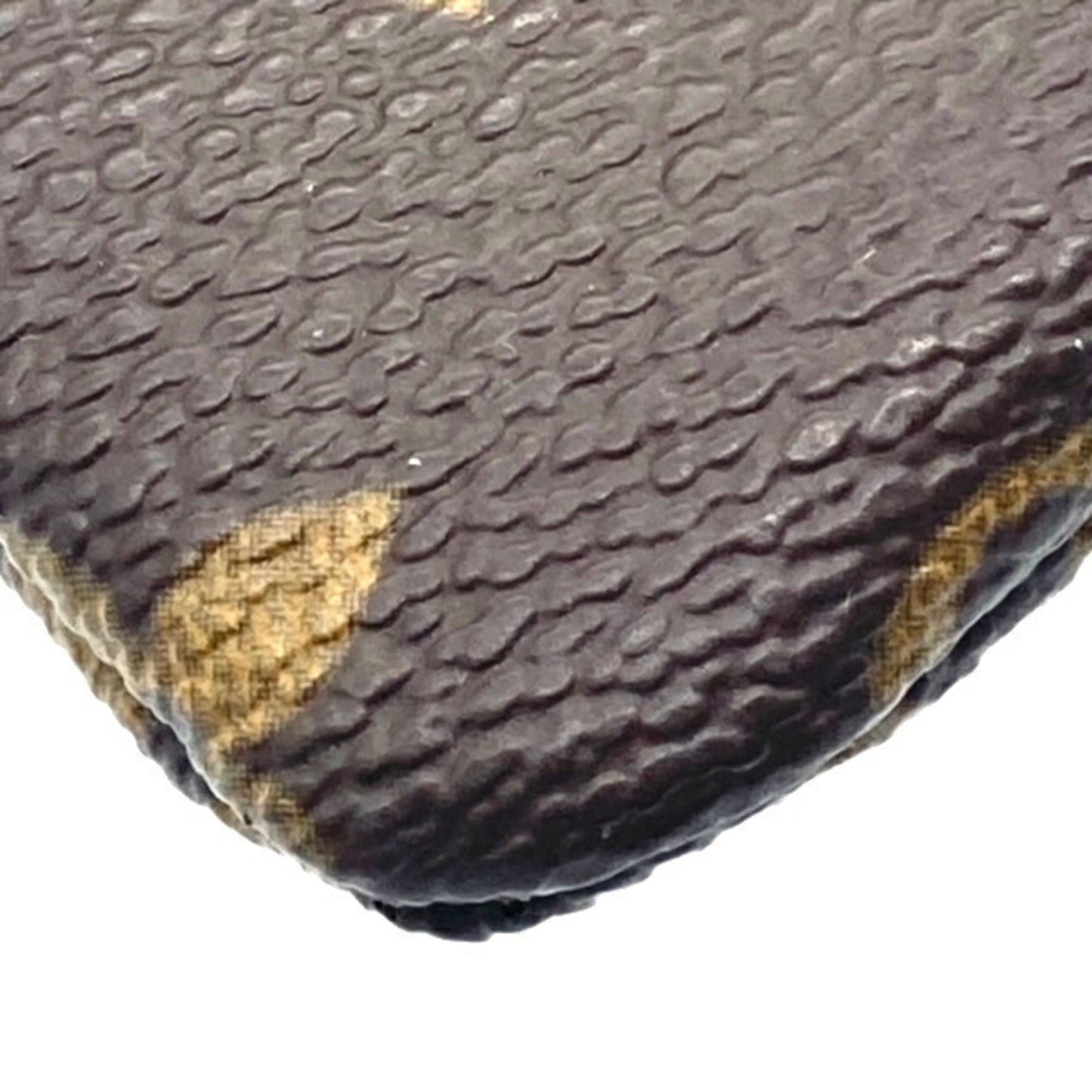 LOUIS VUITTON Monogram Pochette Cle M62650 Coin Case Key Ring