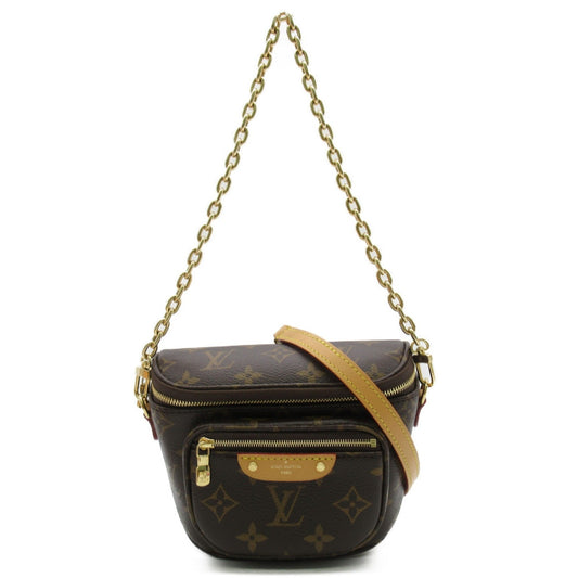 LOUIS VUITTON mini bum bag Brown Monogram PVC coated canvas M82335