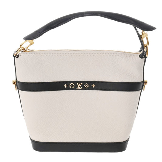 LOUIS VUITTON Cruiser PM Ivory Black M57813 Ladies Calf Bag