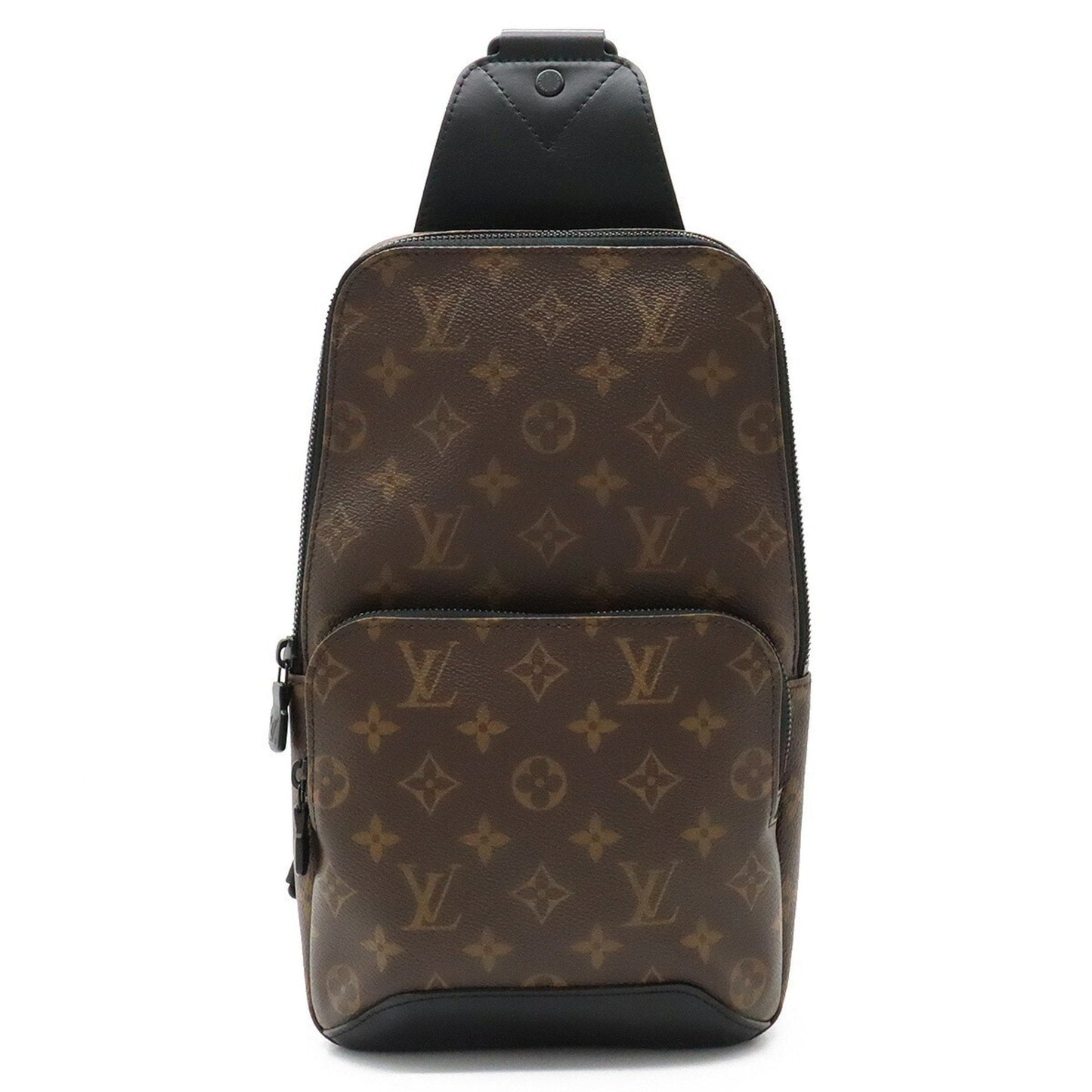 LOUIS VUITTON Monogram Macassar Avenue Sling Bag Body Shoulder M45897