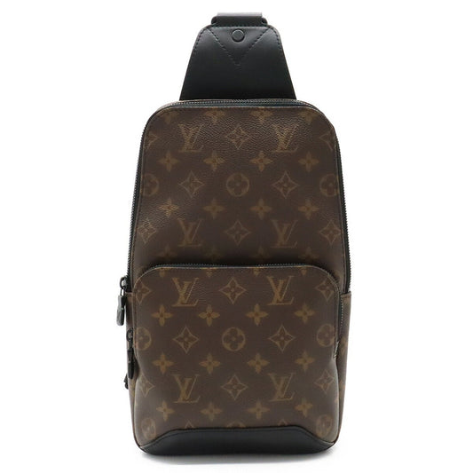 LOUIS VUITTON Monogram Macassar Avenue Sling Bag Body Shoulder M45897