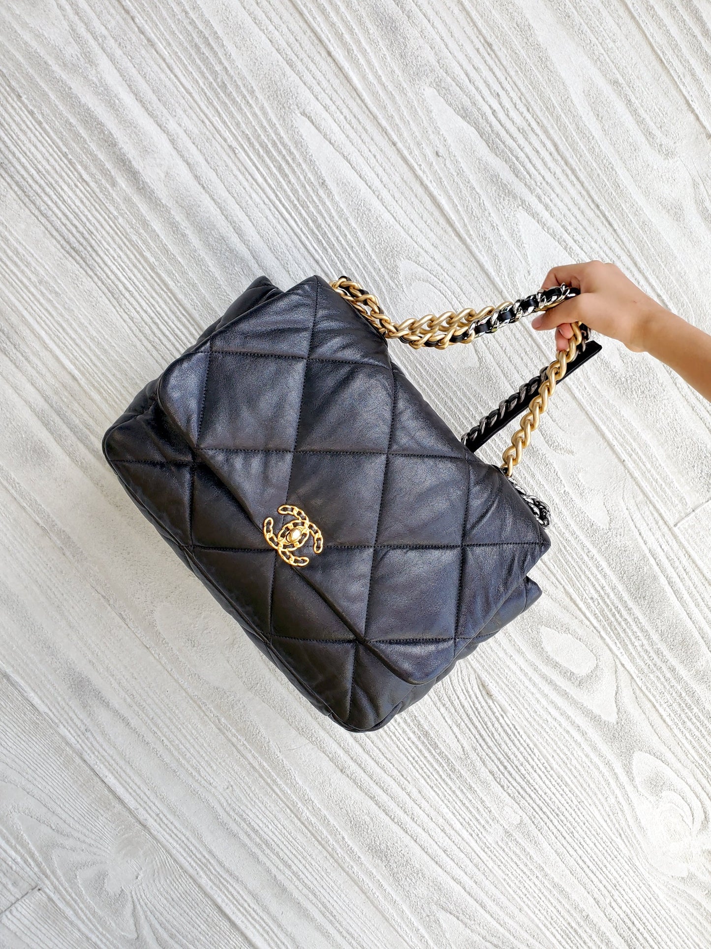 Chanel 19 Maxi Goatskin Quilted 2020 Shoulder Bag - Rovelle Bags