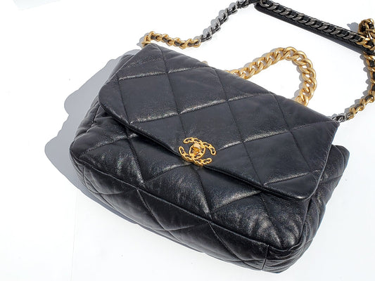 Chanel 19 Maxi Goatskin Quilted 2020 Shoulder Bag - Rovelle Bags
