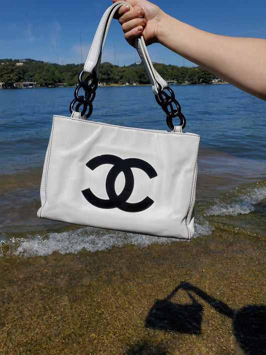Chanel 2005 Large Grand Shopping Tote Tote Bag - Rovelle Bags