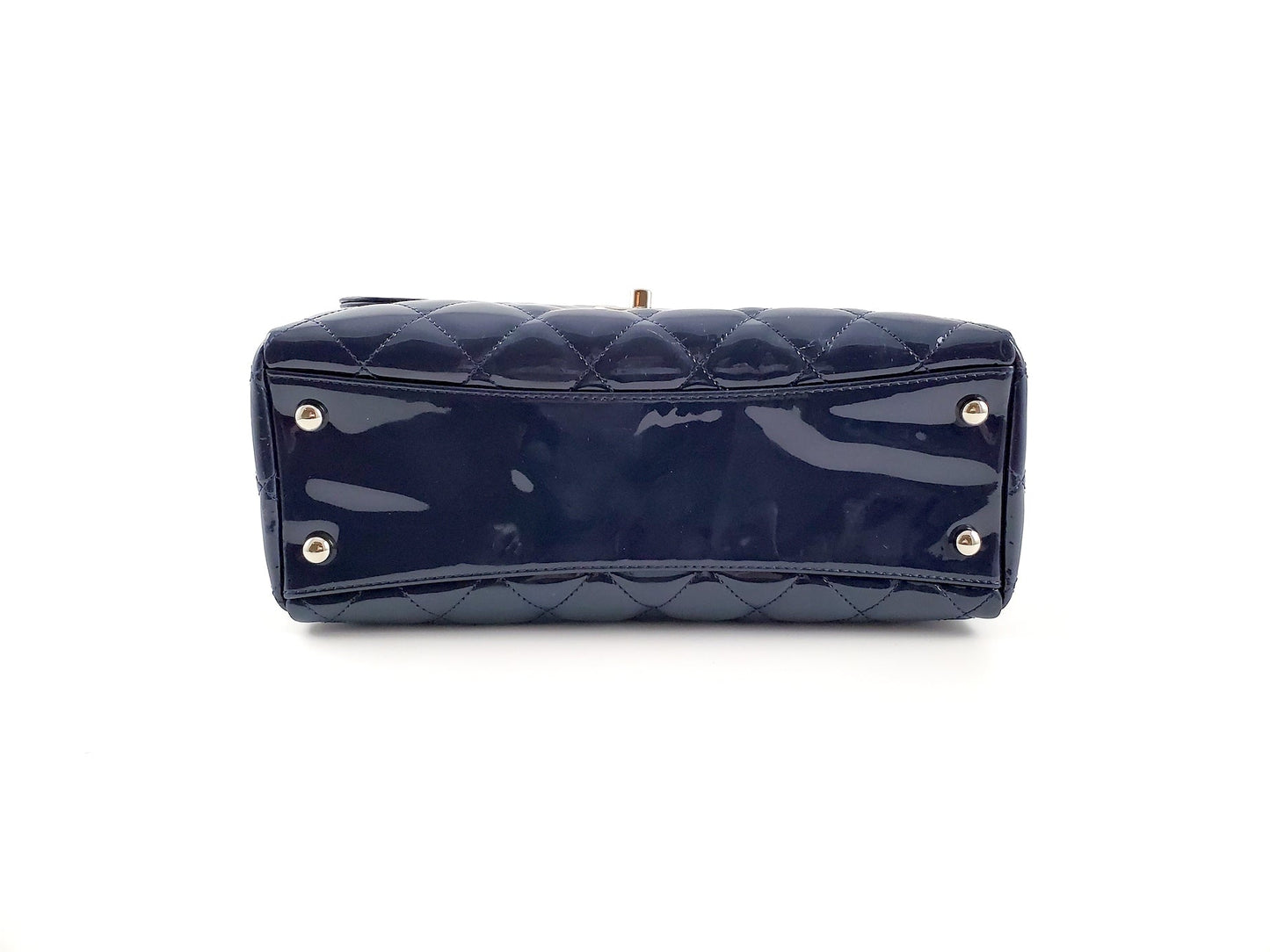 Chanel Coco Shine Small Navy Quilted Tote Bag - Rovelle Bags