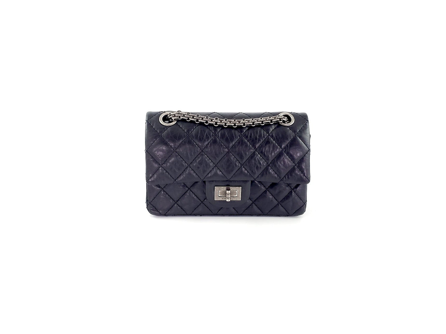 Chanel Classic Reissue 2.55 224 Black Flap Bag - Rovelle Bags