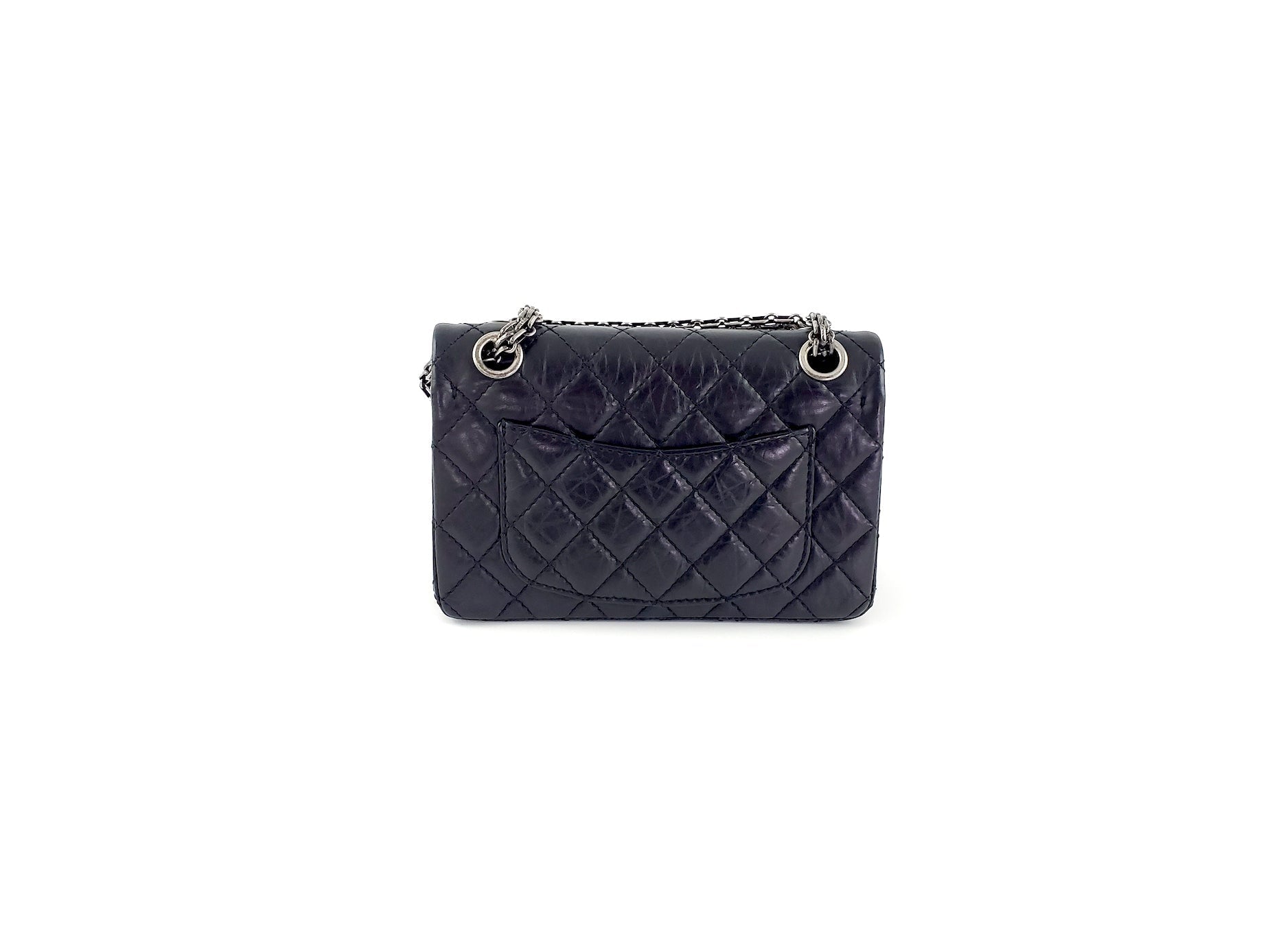 Chanel Classic Reissue 2.55 224 Black Flap Bag - Rovelle Bags