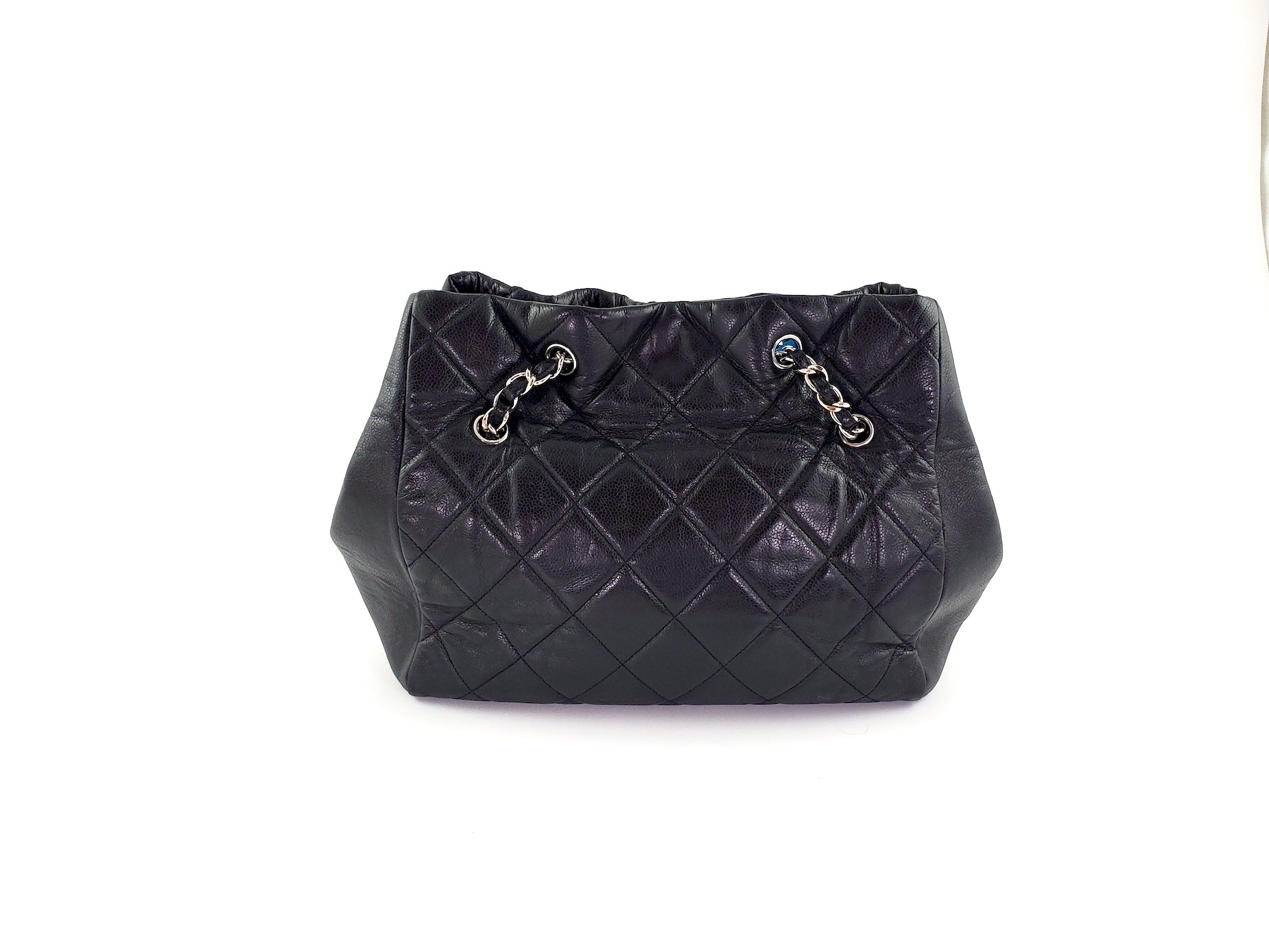 Chanel Black Brilliant Cells Quilted Leather Tote Bag - Rovelle Bags