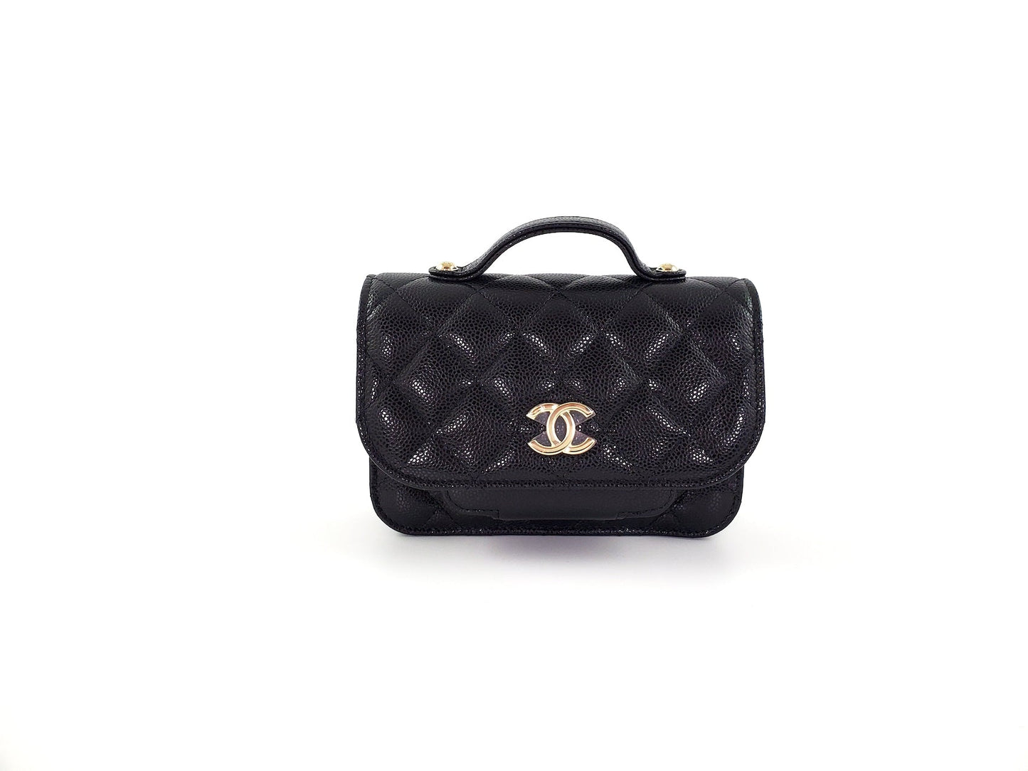 Chanel New CHANEL Black Caviar Mini Crossbody Bag - Rovelle Bags