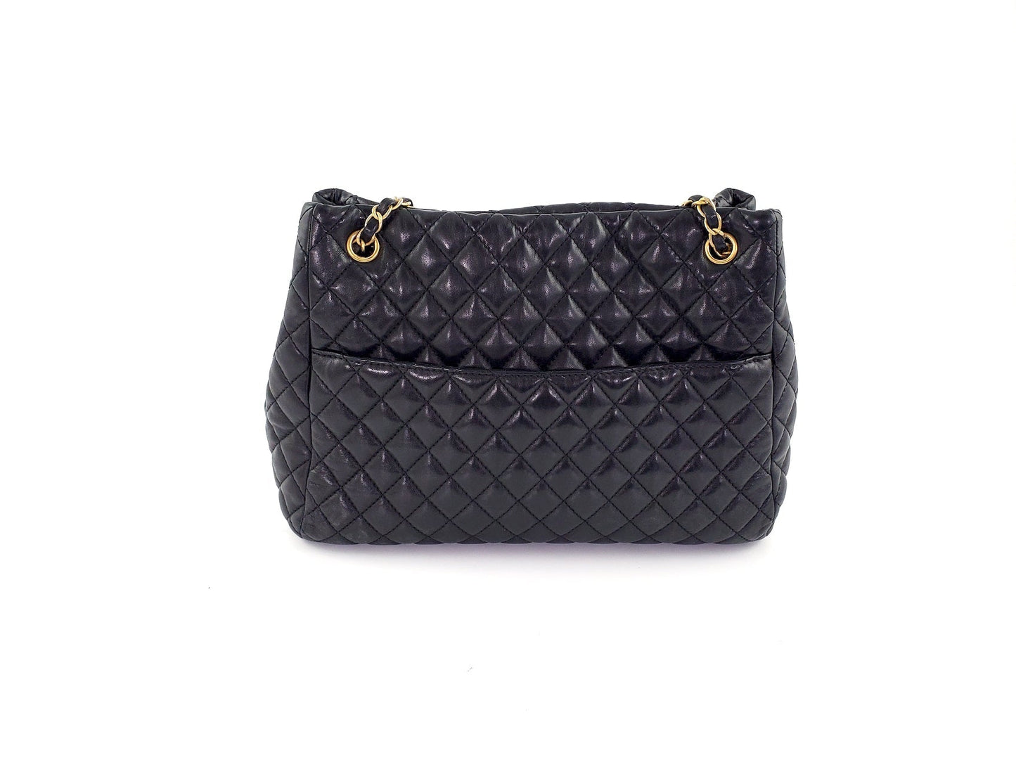 Chanel Black Large Fluffy CC Shopping Tote Bag - Rovelle Bags