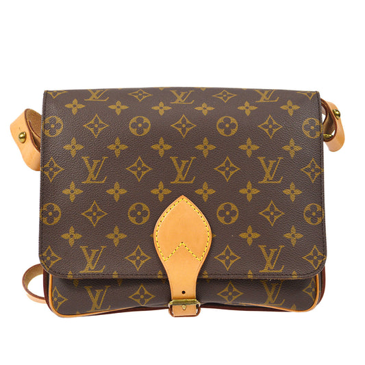 LOUIS VUITTON CARTOUCHIERE GM SHOULDER BAG MONOGRAM M51252