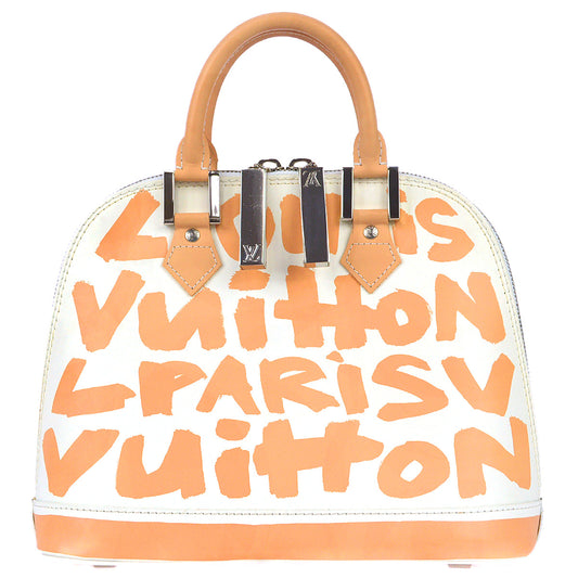 Louis Vuitton 2001 Graffiti Alma MM Beige M92180