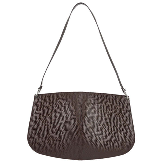 Louis Vuitton 2002 Brown Epi Pochette Demi-lune Handbag M5262D