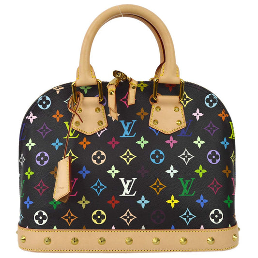 Louis Vuitton 2011 Black Monogram Multicolor Alma PM M40444