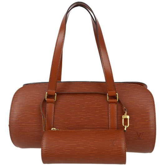 Louis Vuitton 1997 Brown Epi Soufflot Handbag M52223