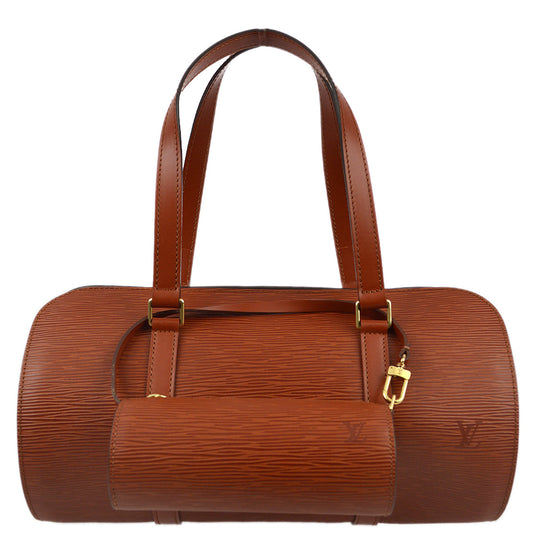 Louis Vuitton 1997 Brown Epi Soufflot Handbag M52867
