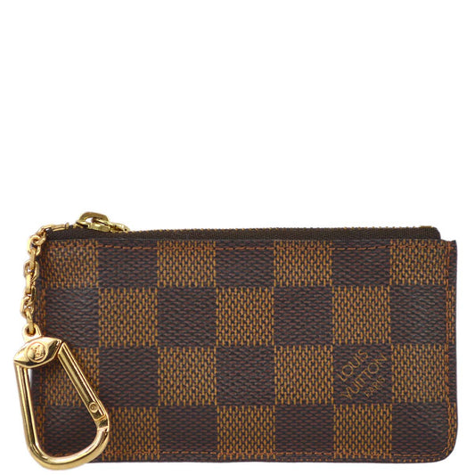 Louis Vuitton 2000 Damier Pochette Cles Coin Case Wallet Purse M62656