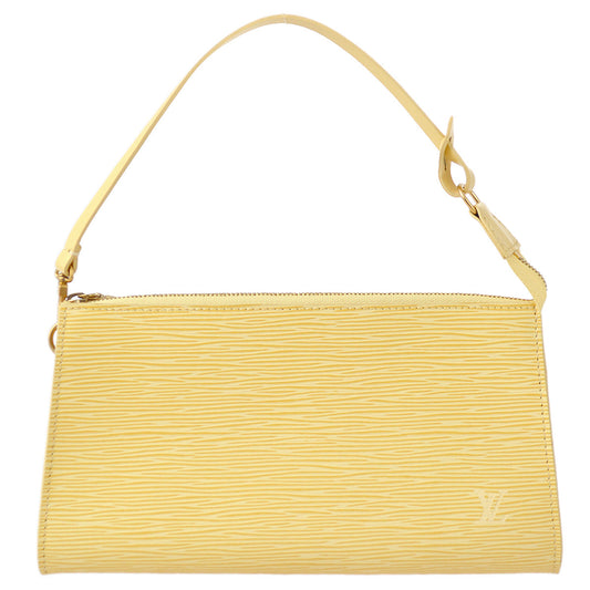 Louis Vuitton 2001 Ivory Epi Pochette Pouch Handbag M5294A