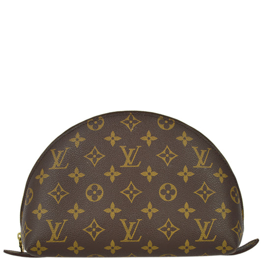 Louis Vuitton 2008 Monogram Trousse Demi Ronde Cosmetic Pouch M47520
