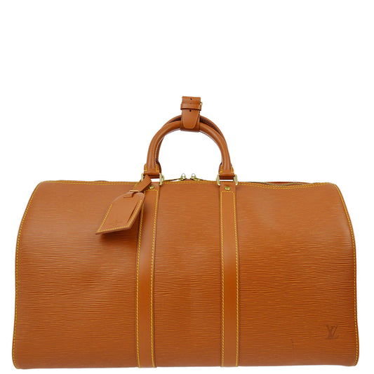 Louis Vuitton 1997 Brown Epi Keepall 45 M42978