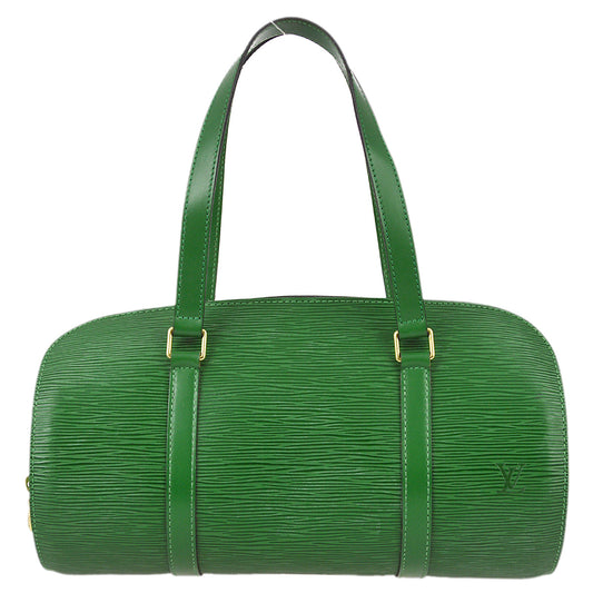 Louis Vuitton 1997 Green Epi Soufflot Handbag M52224