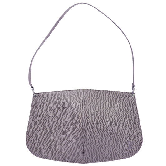 Louis Vuitton 2001 Purple Epi Pochette Demi-lune Handbag M5262B