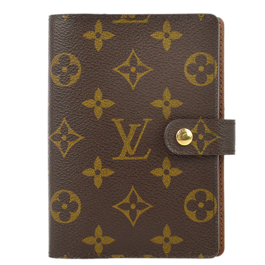 Louis Vuitton Monogram Agenda PM Notebook Cover R20005 Small Good