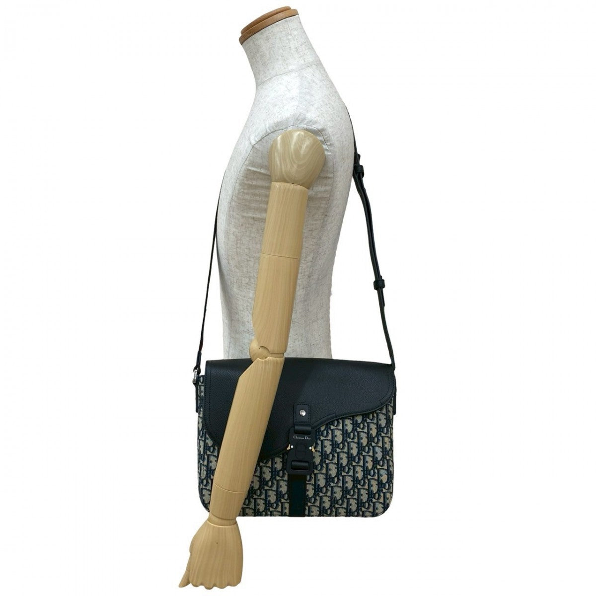 Dior Shoulder Bag canvas black Saddle Messenger Bag