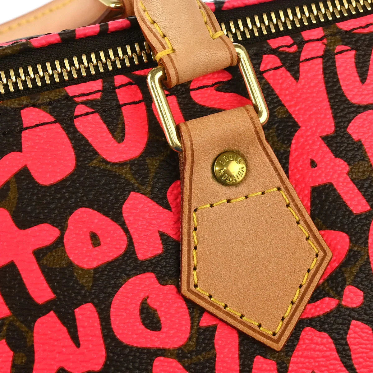 Louis Vuitton 2008 Pink Monogram Graffiti 30 Handbag M93704