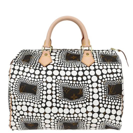 Louis Vuitton Yayoi Kusama White Monogram Town 30 Handbag M40690