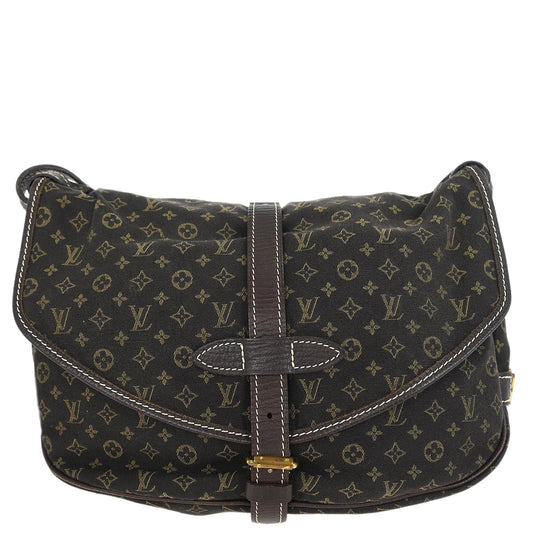 Louis Vuitton 2009 Monogram Mini Lin Saumur 30 Shoulder Bag M95227