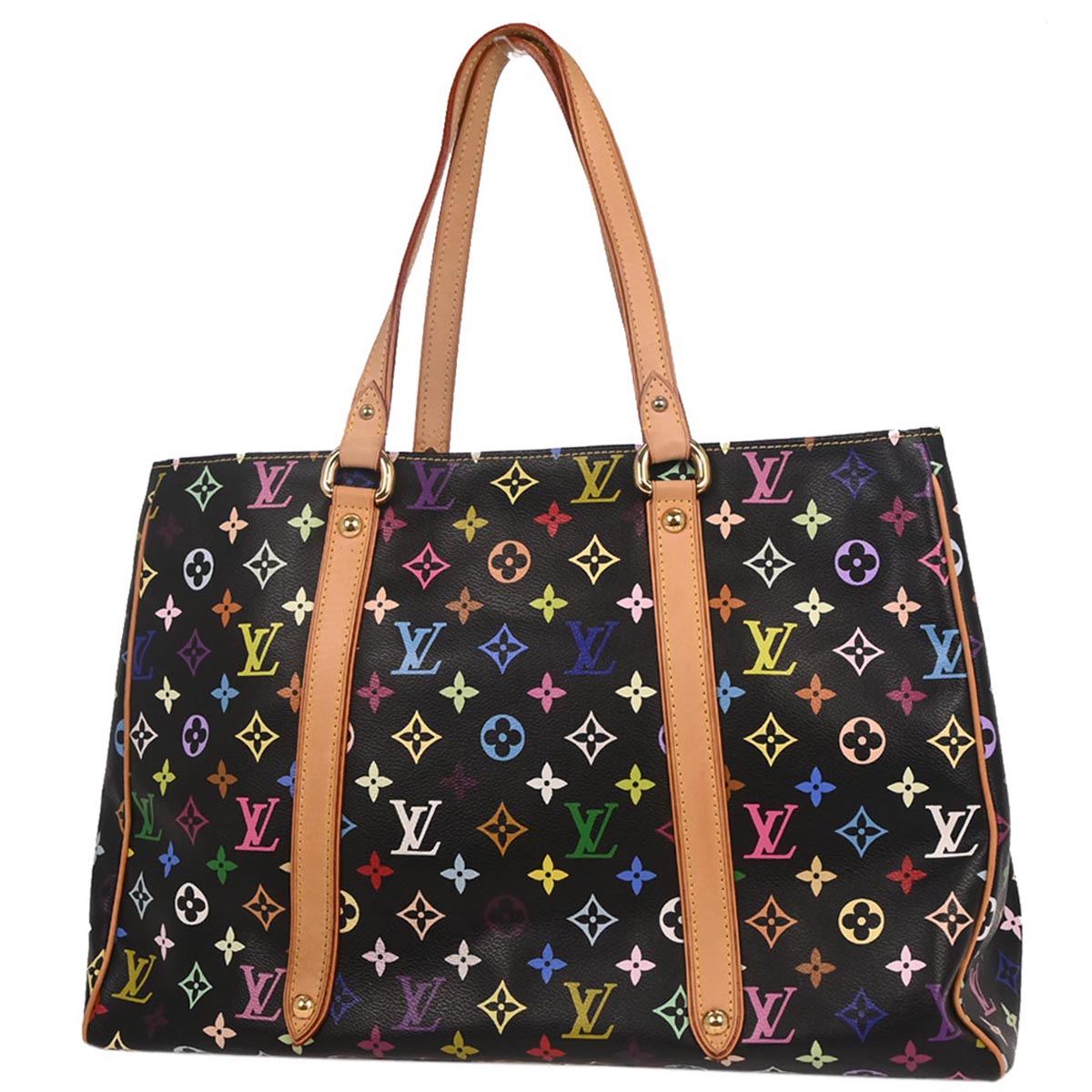 Louis Vuitton 2006 Black Monogram Multicolor Aurelia GM Tote Bag M40101