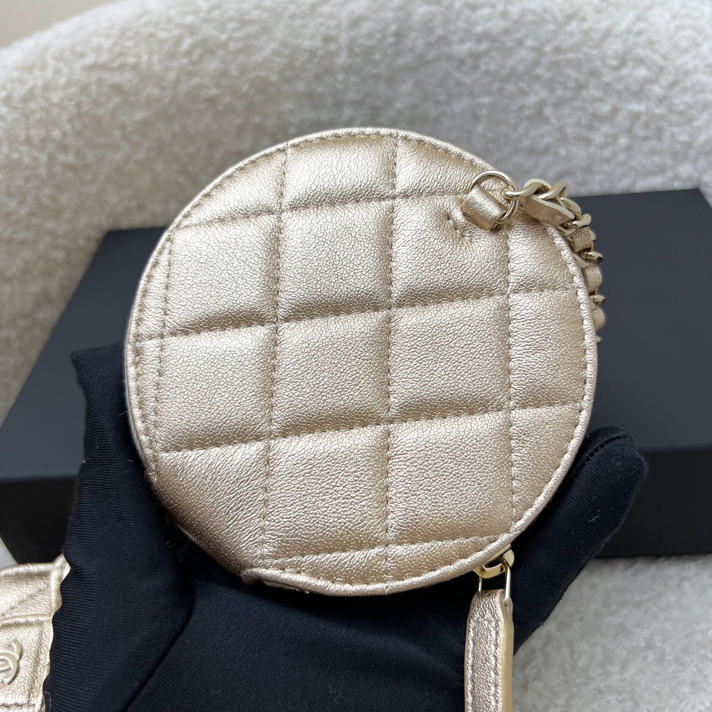 Chanel 2024 VIP Gift Round Pouch Handbag - Rovelle Bags