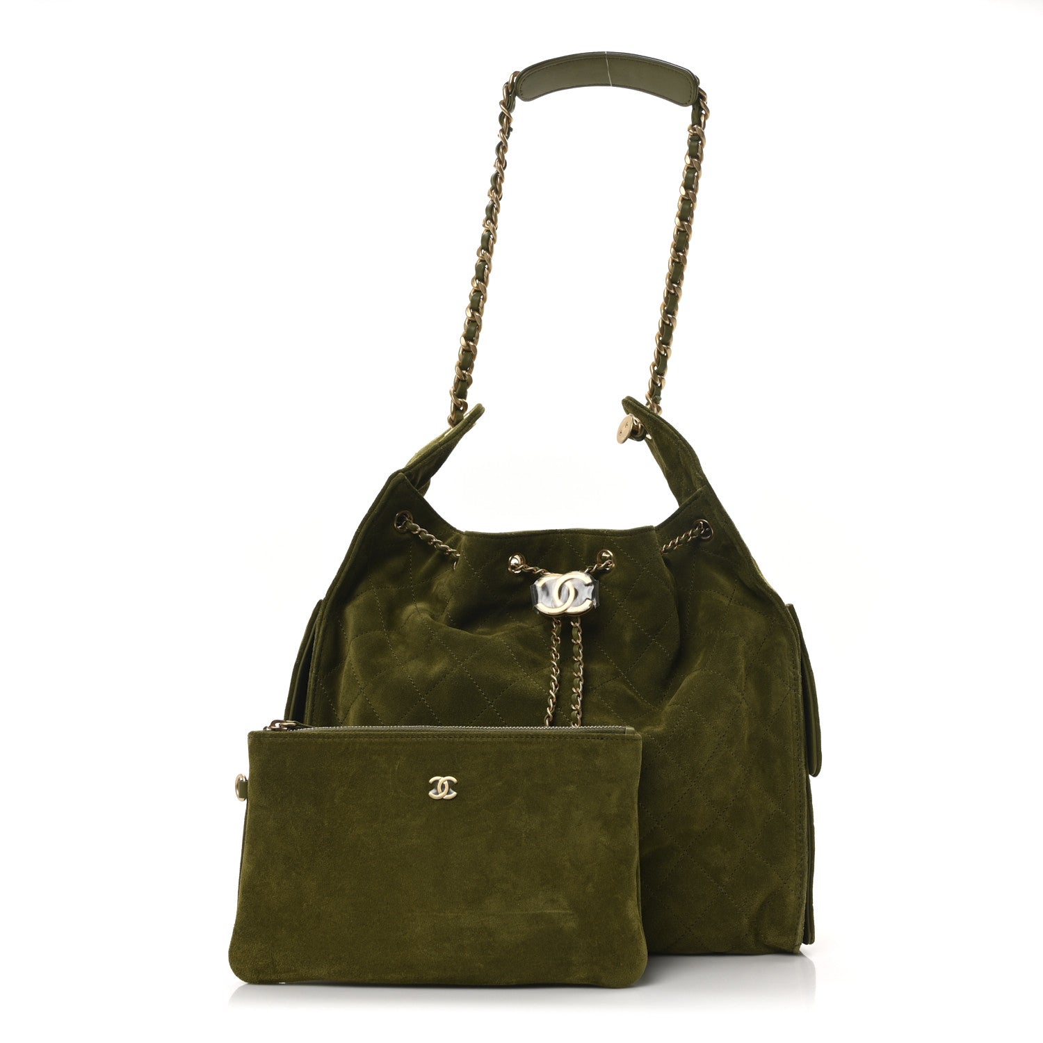 Chanel Suede Quilted Medium Chanel 25 Handbag - Rovelle Bags