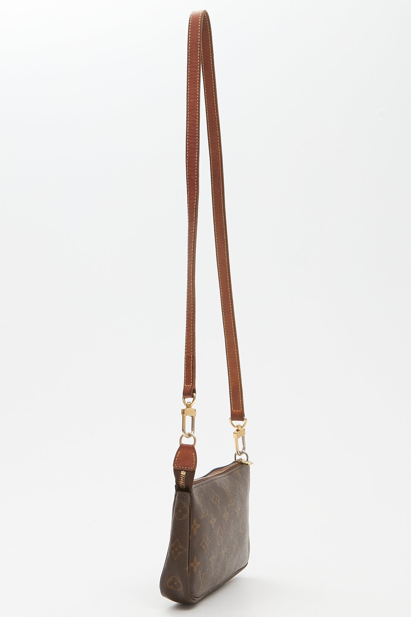 Louis Vuitton Monogram Canvas Pochette Accessoires With Strap