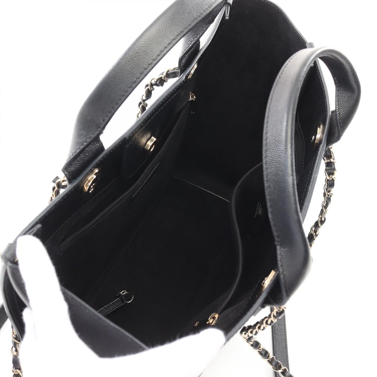 Chanel Deauville Grained Calfskin Tote Bag