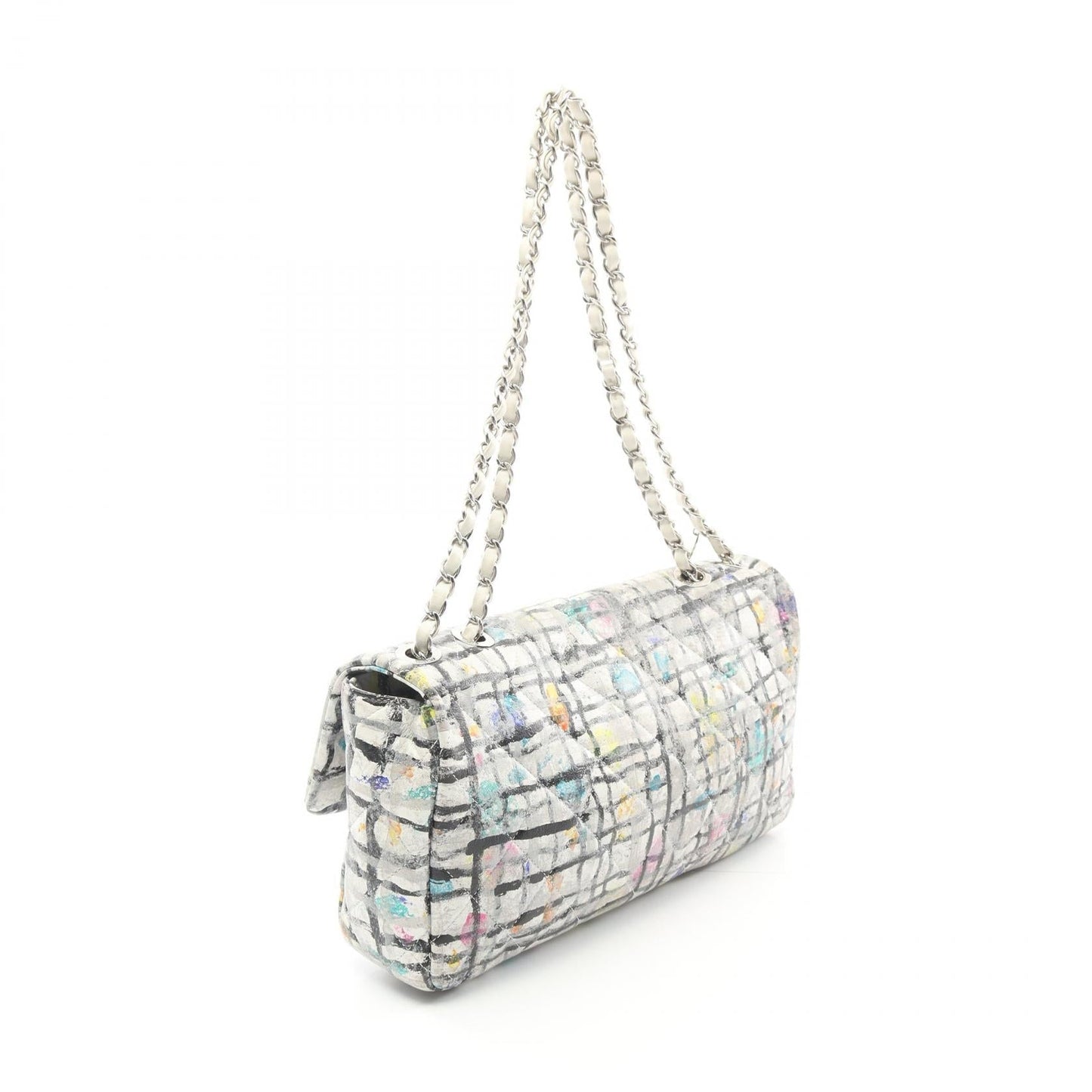 Chanel Coco Paint Graffiti Leather Shoulder Bag