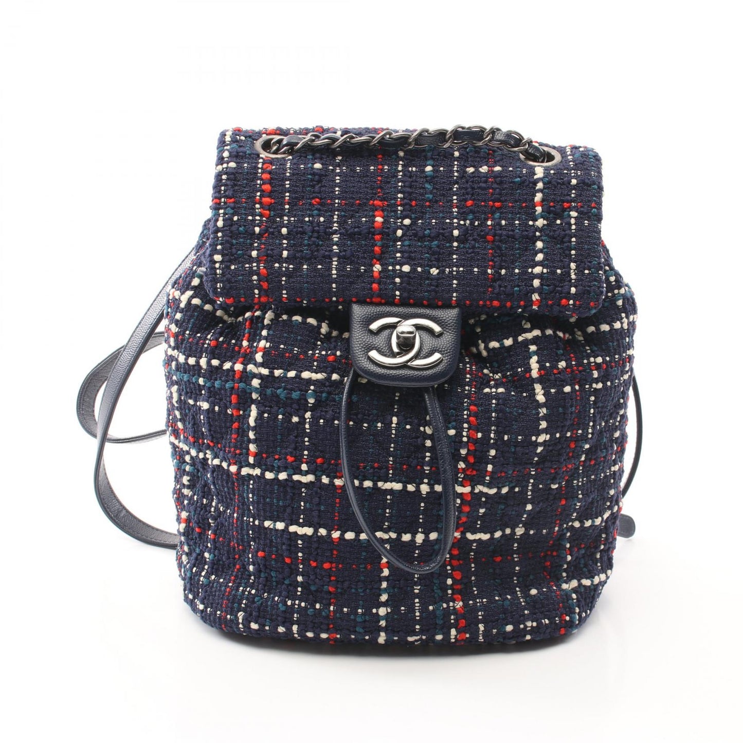 Chanel Coco Fabric Leather Backpack
