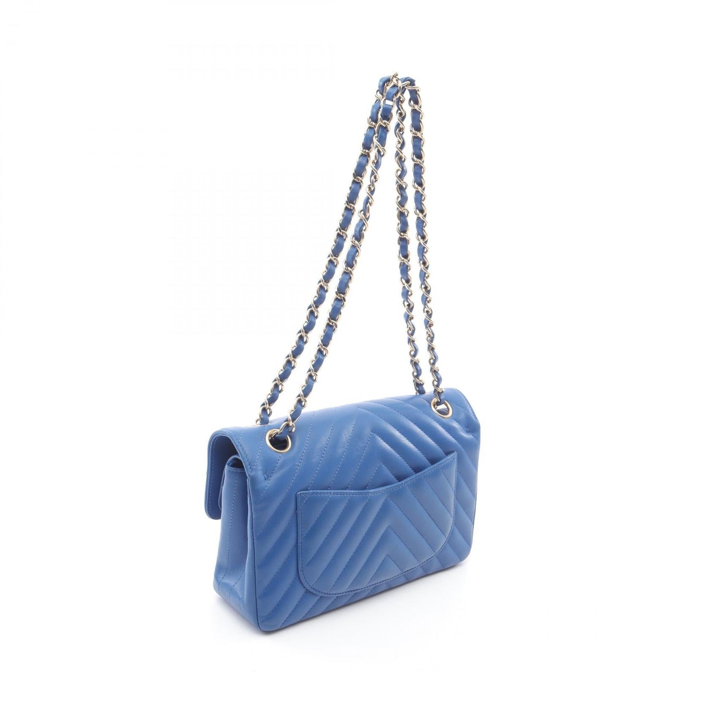 Chanel Chevron V Stitch Lambskin Shoulder Bag
