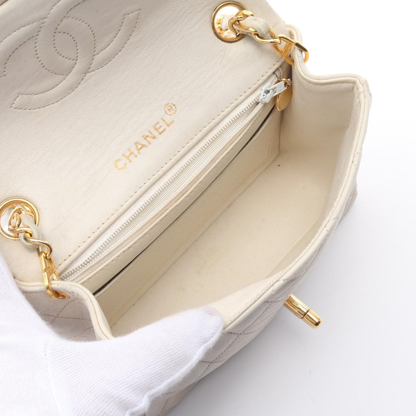 Chanel Mini Matelassé Lambskin Shoulder Bag