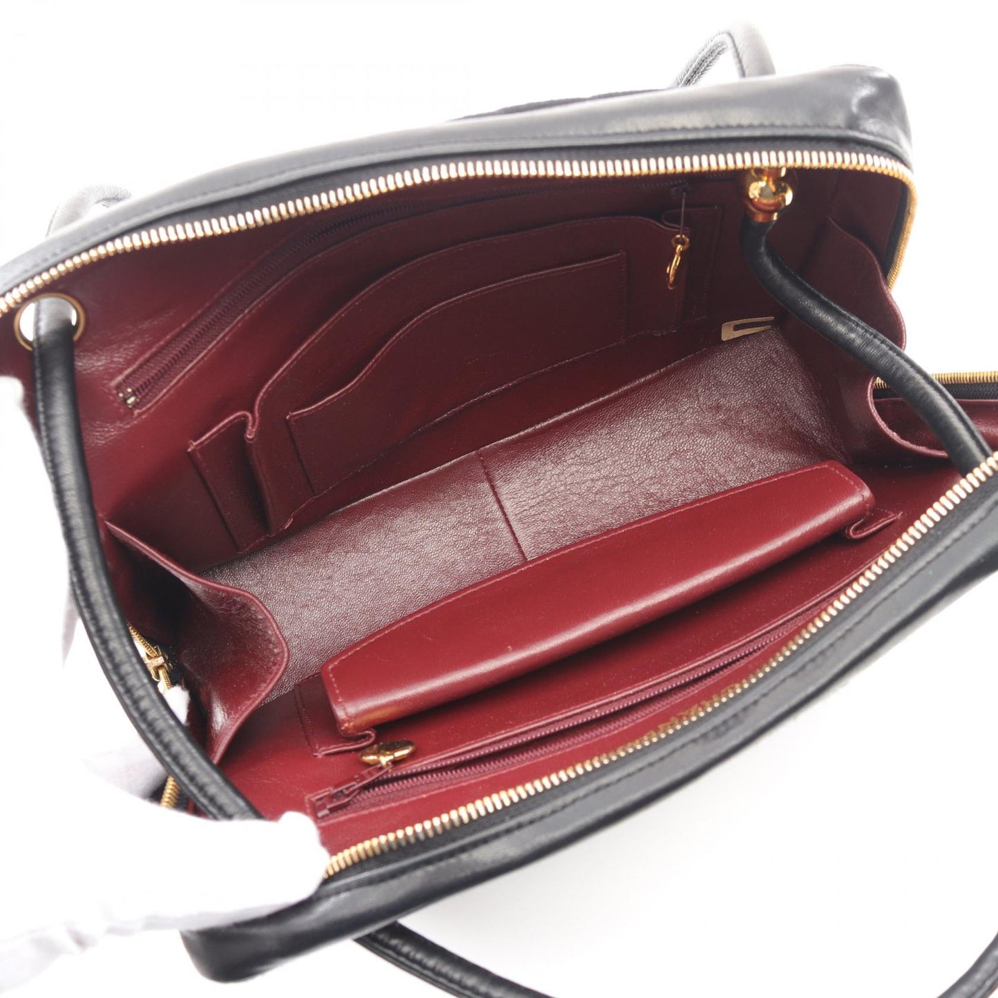 Chanel Chevron V Stitch Lambskin Cotton Jersey Shoulder Bag