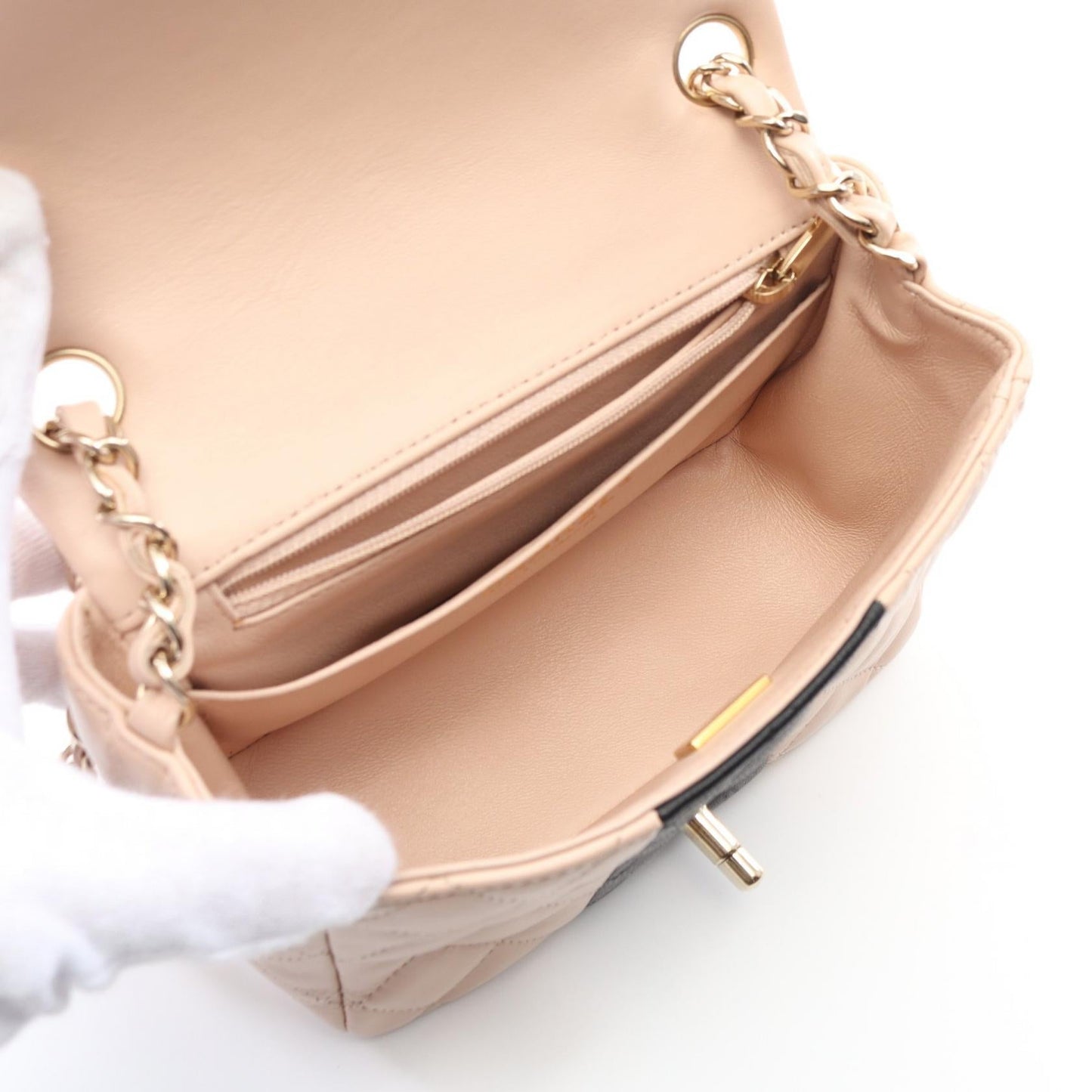 Chanel Mini Matelassé Lambskin Shoulder Bag