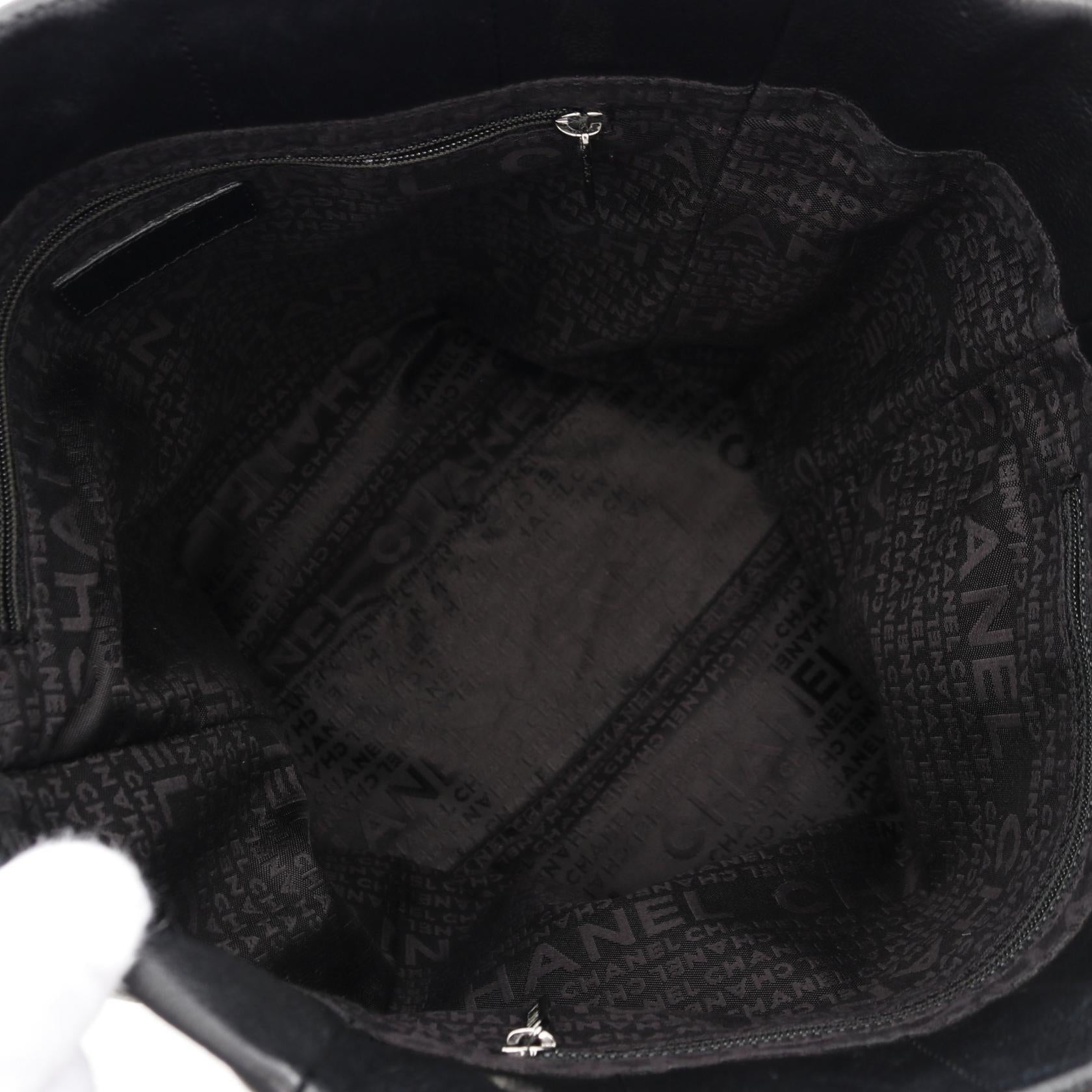 Chanel Choco Bar Caviar Tote Bag - Rovelle Bags