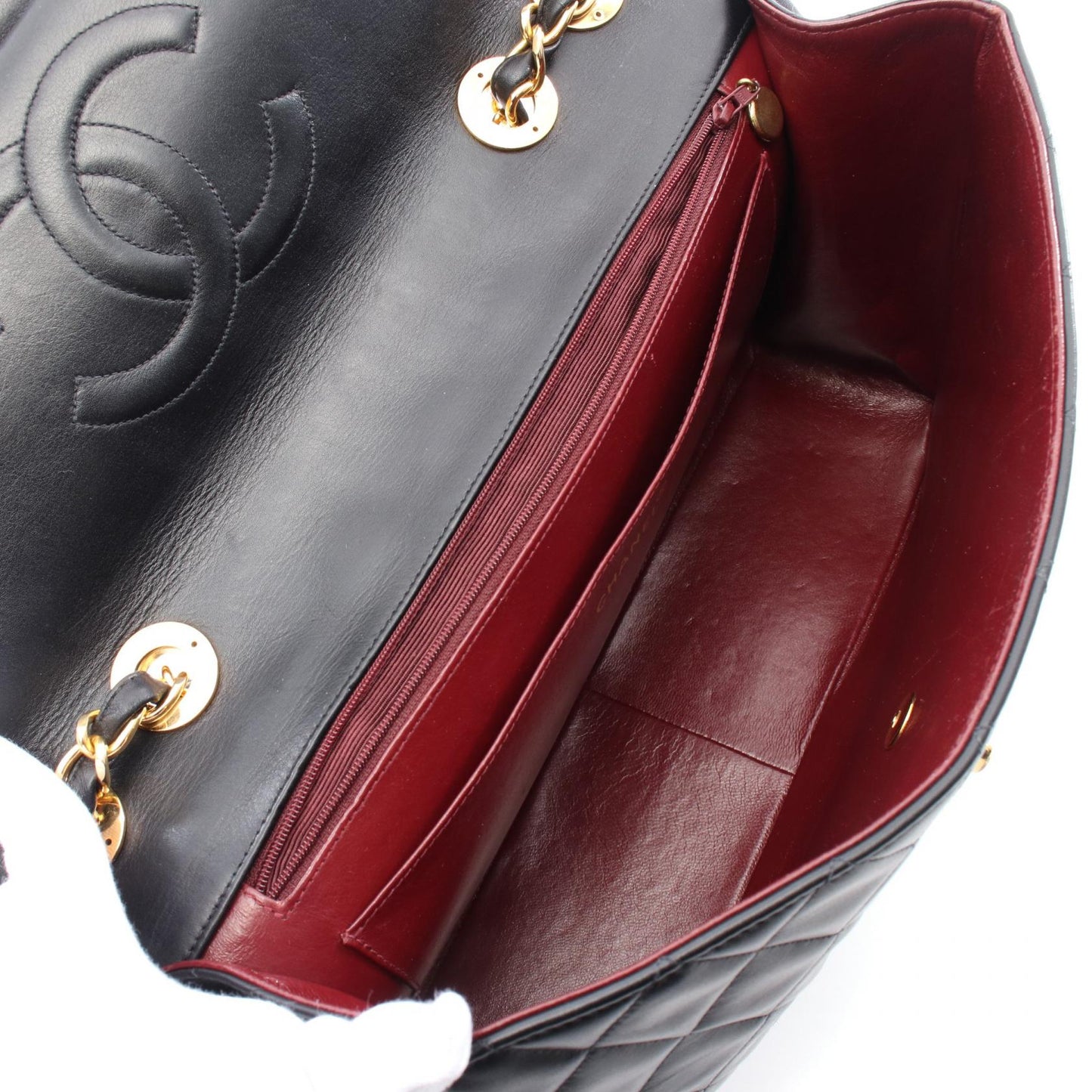 Chanel Deauville Matelasse Lambskin Shoulder Bag