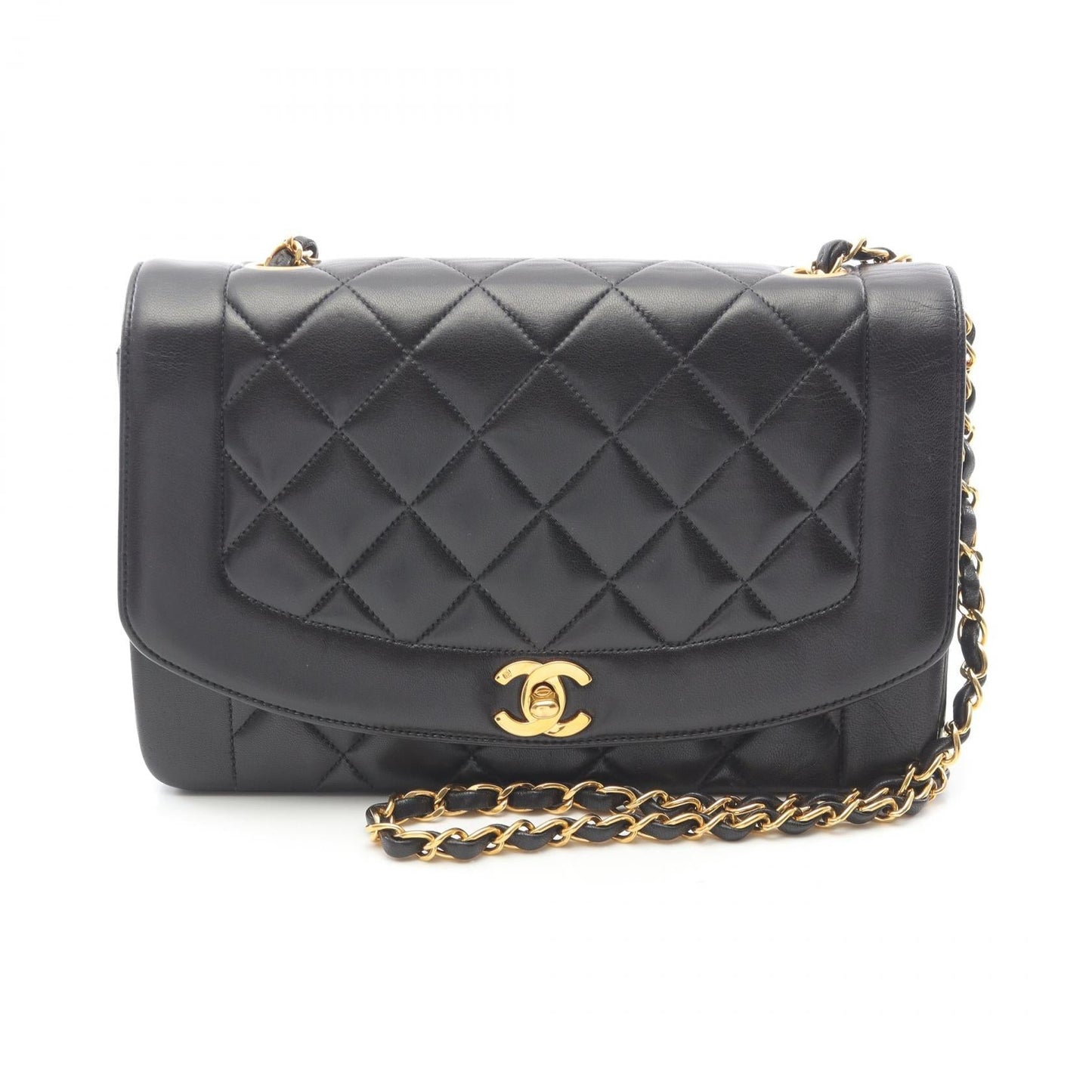 Chanel Matelasse Diana Flap Lambskin Shoulder Bag