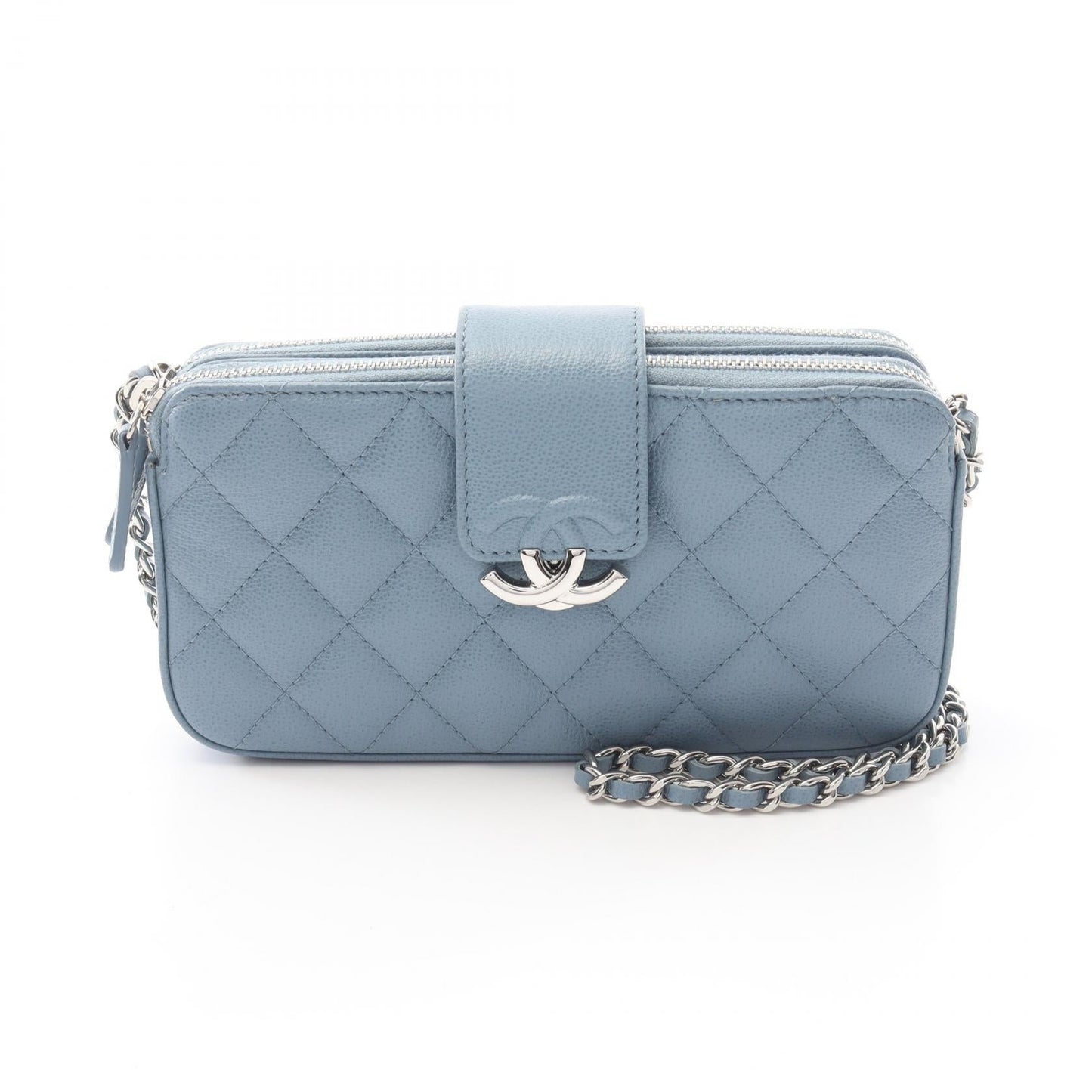 Chanel Half Coco Matelassé Grained Calfskin Shoulder Bag
