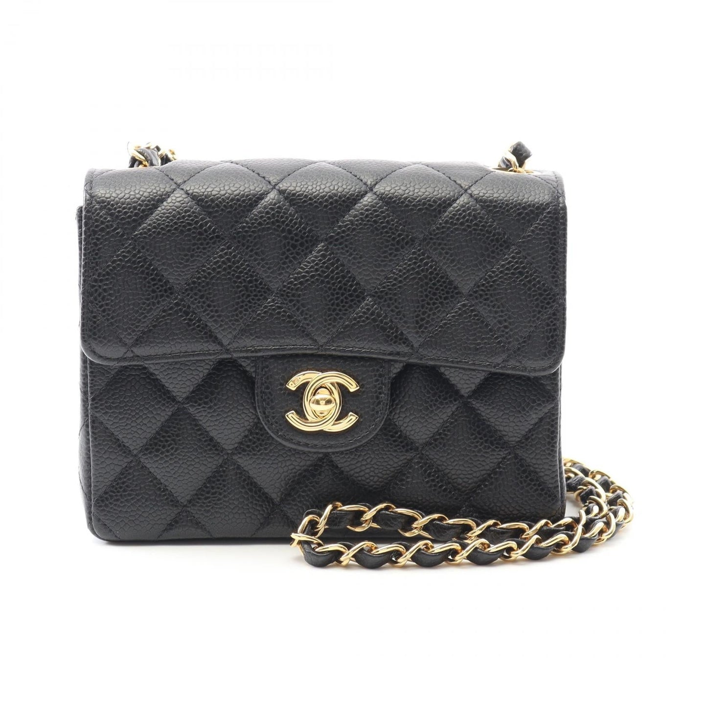 Chanel Mini Matelassé Caviar Skin Shoulder Bag