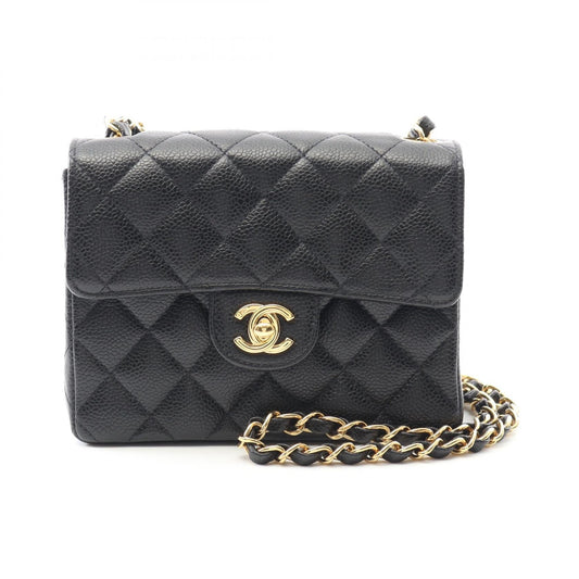 Chanel Mini Matelassé Caviar Skin Shoulder Bag