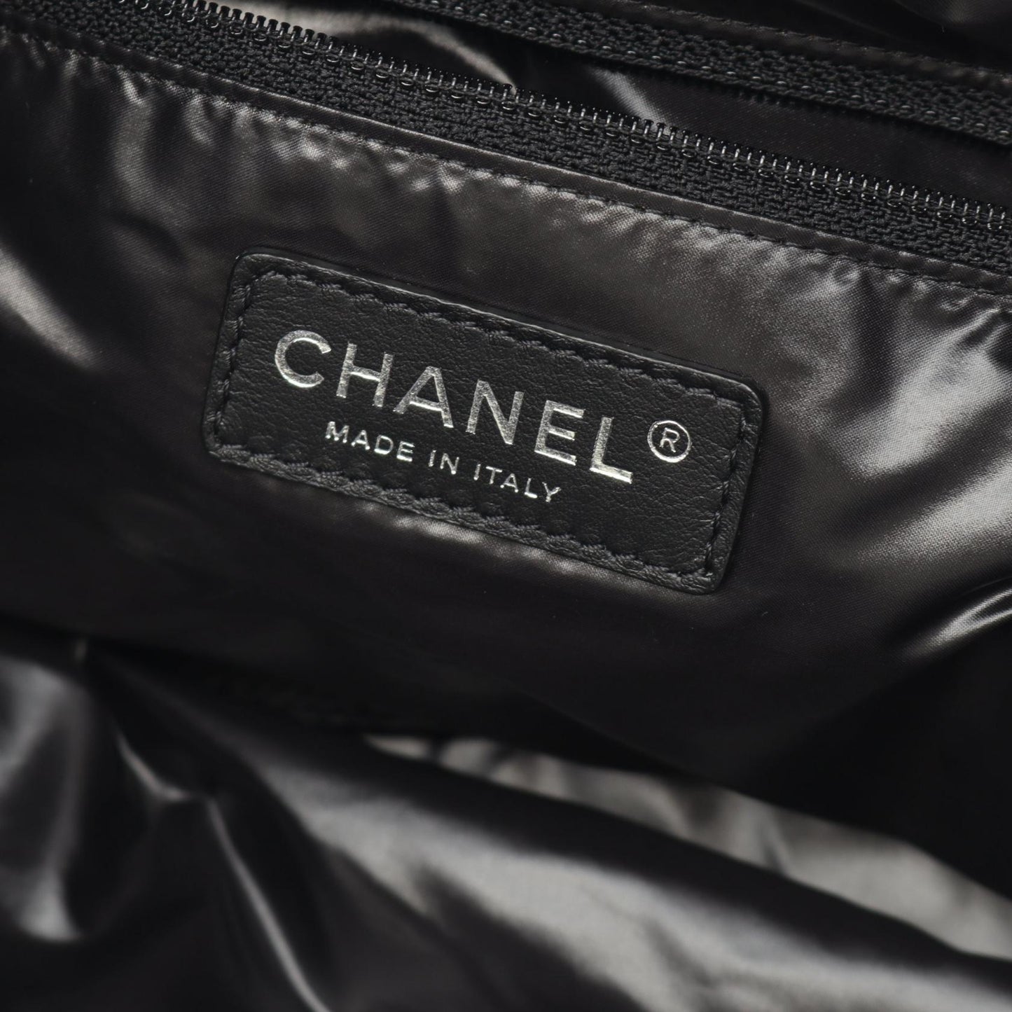 Chanel Embroidery Wool Leather Shoulder Bag